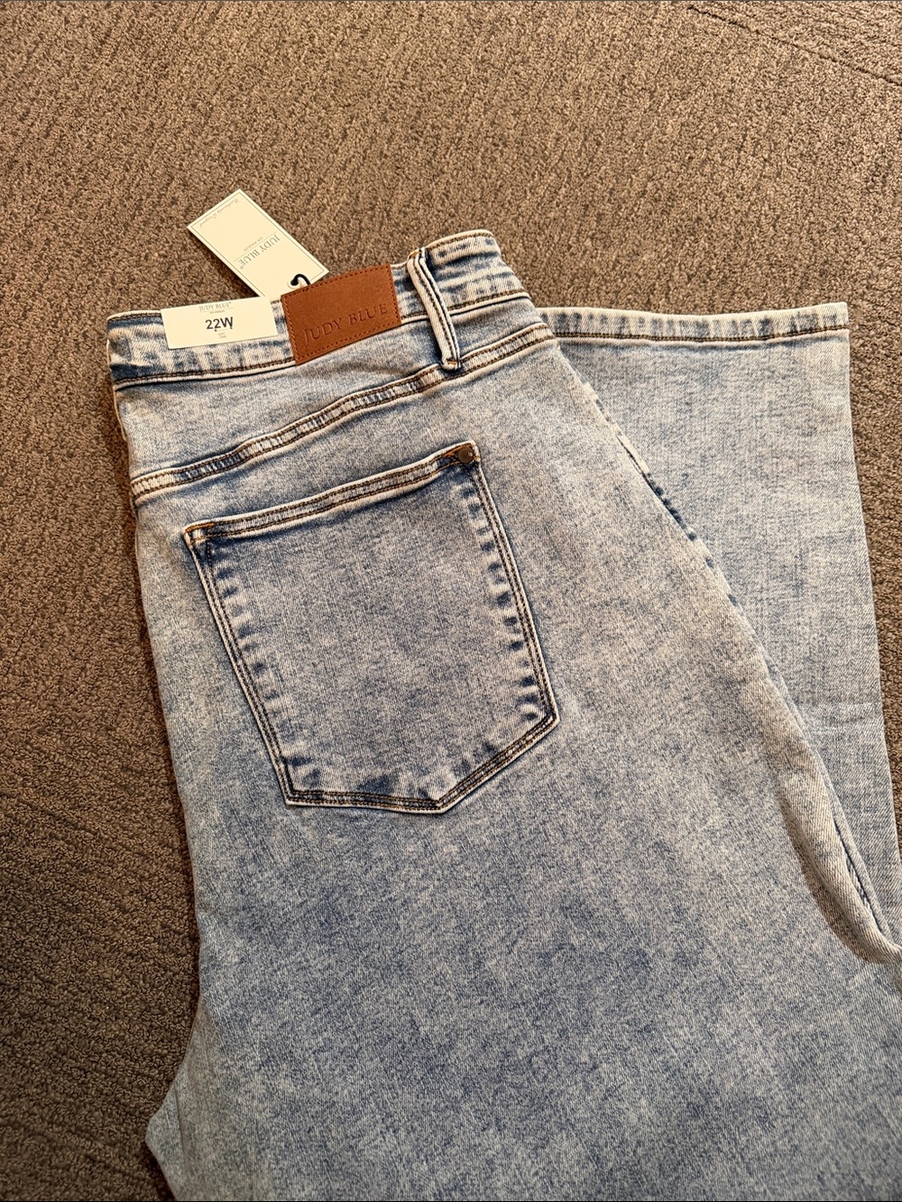 Judy Blue Jeans Light Acid Wash Blue Straight Jeans High Waist NWT